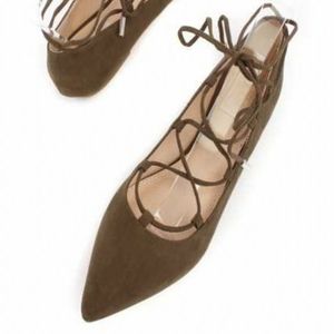 Loft Suede Wrapped Flat